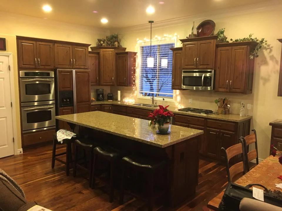 Kitchen cabinet painting project near Roy, Utah