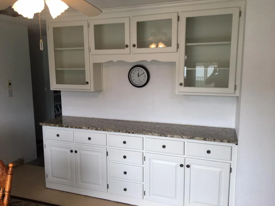 Kitchen cabinet painting project near Orem, Utah