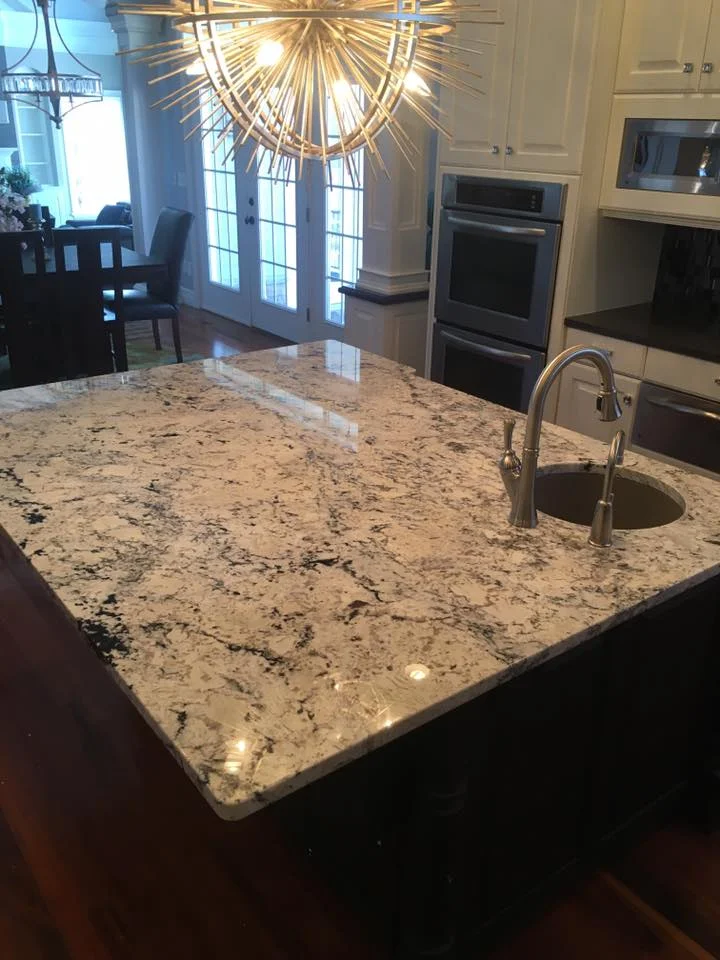 Custom stone bathroom vanity countertop in Utah
