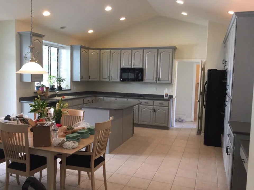 Kitchen cabinet painting project in Utah